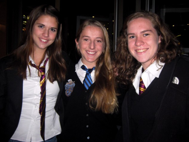 Last Thursday many students dressed up and attended the Harry Potter movie premiere at midnight. Photo by Claire Bartholomew.