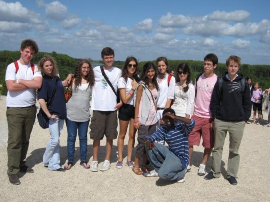 Sophomores Rachel Baron and Evan Cernea (both center) take a trip to Versailles with their group on French program during the summer. Cernea said that although he gained more knowledge of the language, the experience didnt give him a true understanding of French culture. Photo courtesy Evan Cernea.