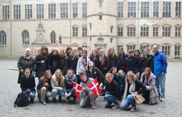 Students visit Kronberg Castle, the setting for Shakespeares Hamlet, during a trip to Denmark Nov. 18 to 25. The students, chaperoned by English teacher Beth Rockwell and social studies department head Robert Mathis, are staying with host families. Photo courtesy Beth Rockwell. 