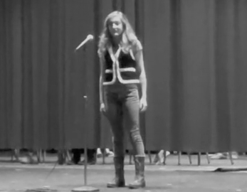 Freshman Talia Brenner wins second annual Poetry Out Loud contest