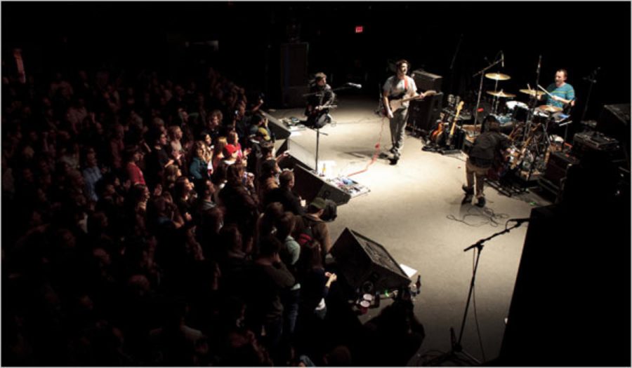 The 9:30 Club at the intersection of 9th and V Streets hosts some of the most popular concerts in the area. This semester, bands like Augustana are playing there. Photo courtesy www.nytimes.com.