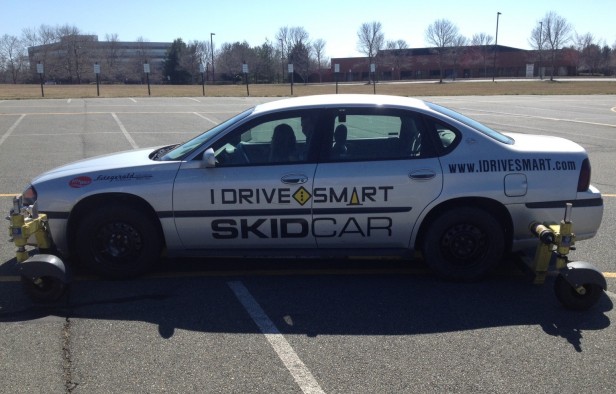 I Drive Smart offers a skid car. Photo by Abigail Pine.