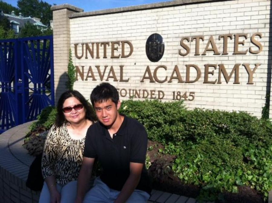 Senior Aries Wong, one of the top ranked tennis players in the country, will attend the Naval Academy next year and play tennis before serving his country as an officer. Photo courtesy Aries Wong.  
