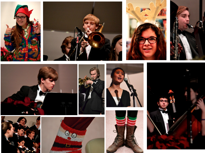 Several students donned Christmas-inspired gear and performed in the holiday assembly today, before starting winter break. School will resume January 2. 