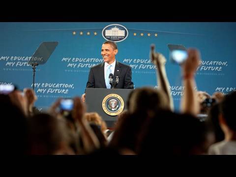 Obama speech remains unheard by most students