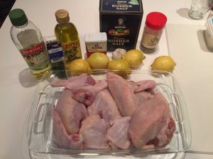 These are the ingredients necessary for the chicken. Photo by Caleb Kushner.