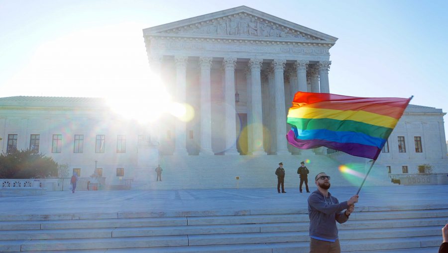 Arguments at the United States Supreme Court for same-sex marriage April 28, 2015. Photo courtesy of Flickr user Ted Eytan.