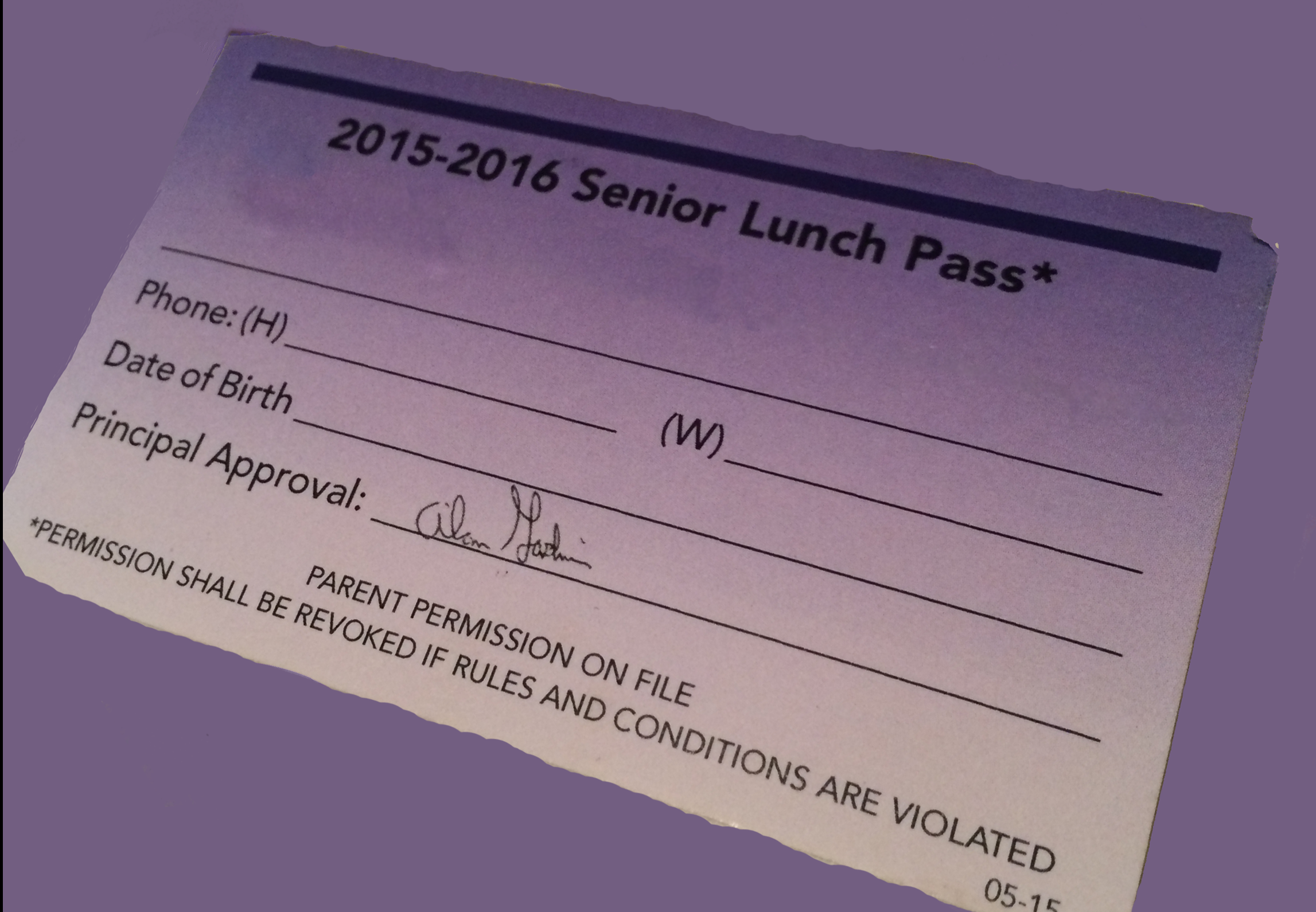 Lunch ID policy changed due to fake passes – The Black &amp; White