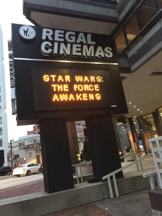The new Star Wars movie debuted this week, bringing in record proceeds on opening day. Photo by Grace OLeary. 