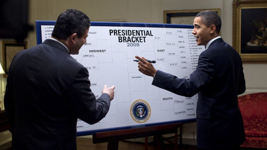 Even President Obama participates in the bracket-crazed event that is March Madness. Photo courtesy of Wikimedia.
