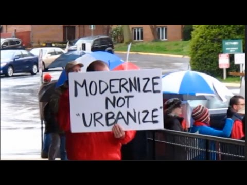 Save Westbard group protests outside Westwood Shopping Center