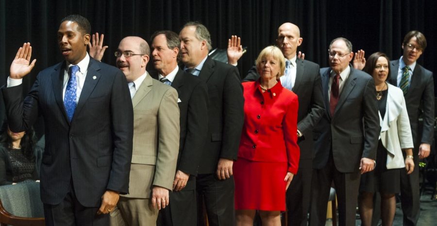 Members of the Montgomery County Council. Photo Courtesy of Katherine Frey of the Washington Post.