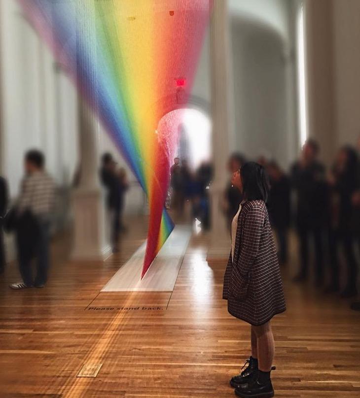 Junior Maya Chen takes in the WONDER of on of the Renwick Museums main art pieces. This is only one of the many exhibits and activities D.C. has to offer this summer. Photo courtesy Maya Chen.