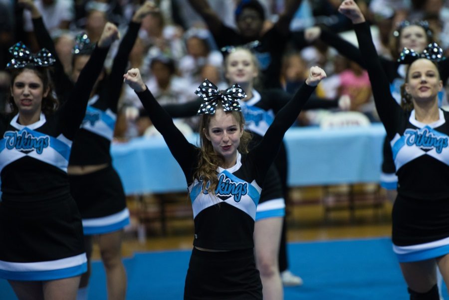 Cheerleading for a score and looking to soar
