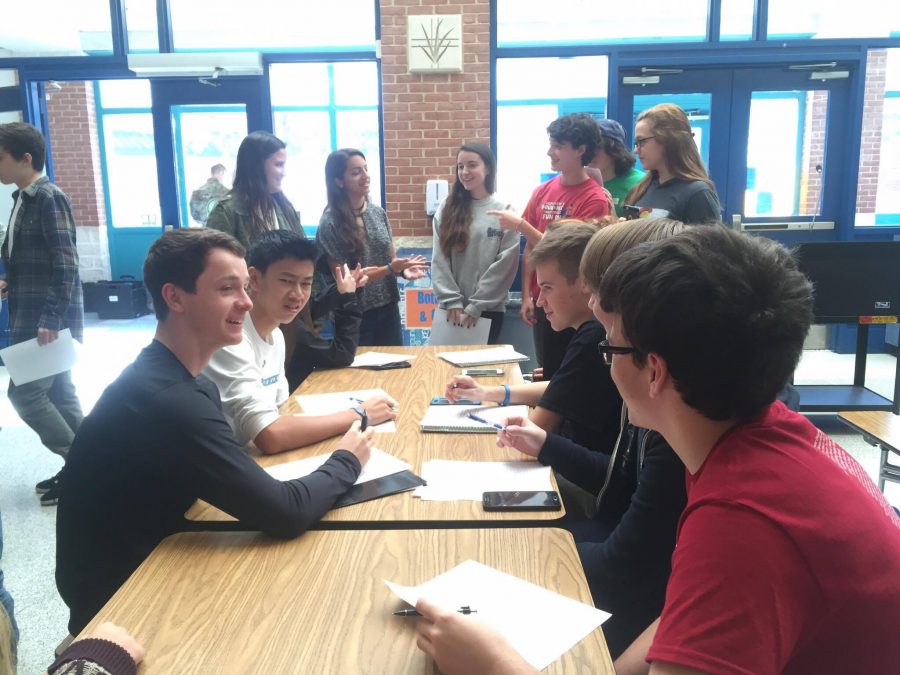 Fourth period delegates will vote on the amendment next month at the meeting. Photo by Lily Friedman. 