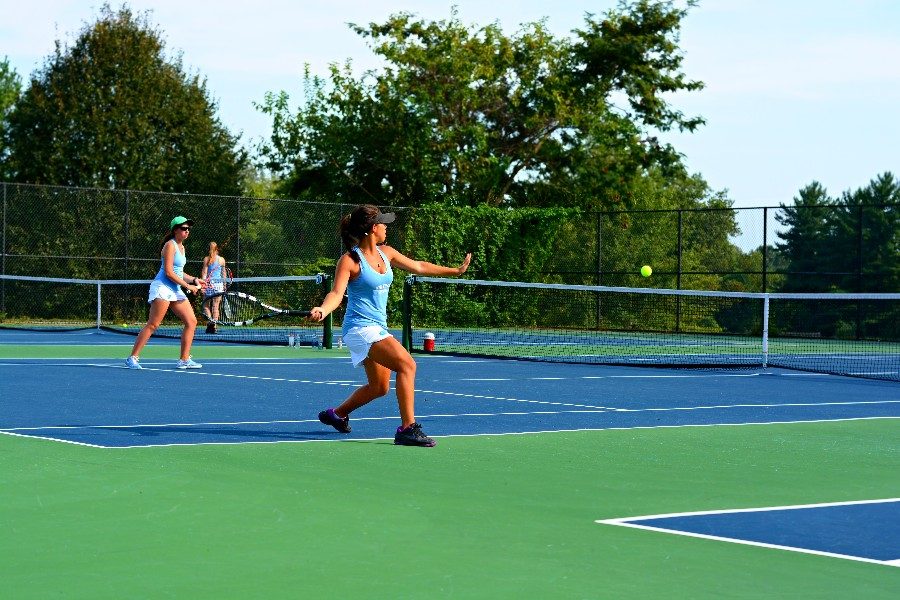 To align girls tennis season with other counties and the state tournament, MCPS moved the season to the spring. Photo by Matei Fawzy. 