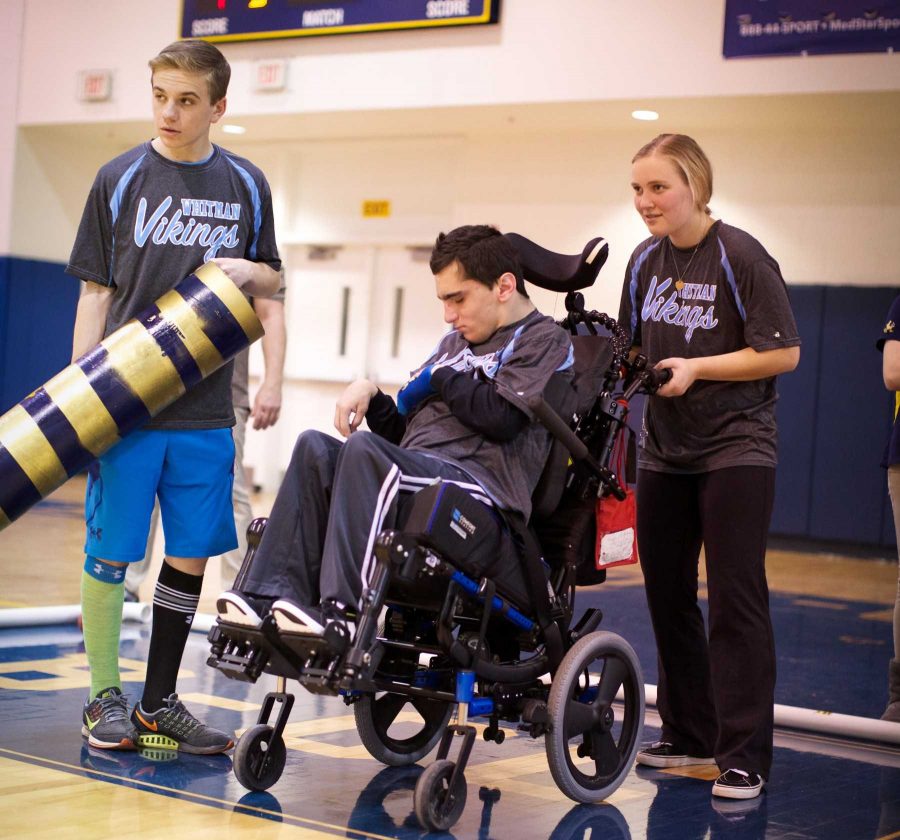 The Whitman Bocce program provides athletic experience for students with disabilities. Photo by Sophia Knappertz. 