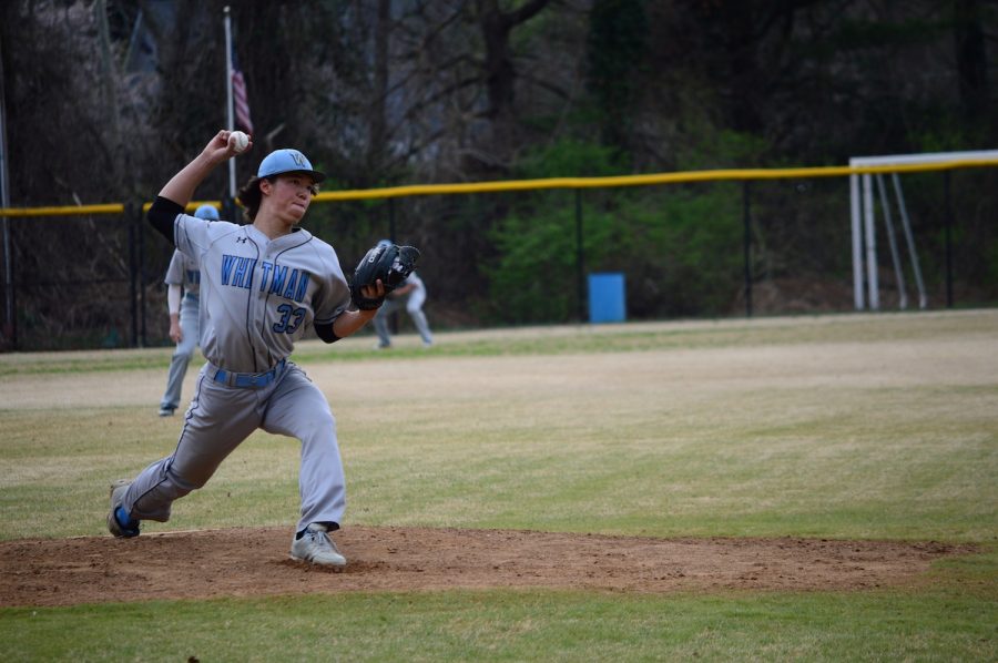 Pitcher Nathan Haddon threw five shutout innings against RM on Wednesday. Photo by Annabelle Gordon.