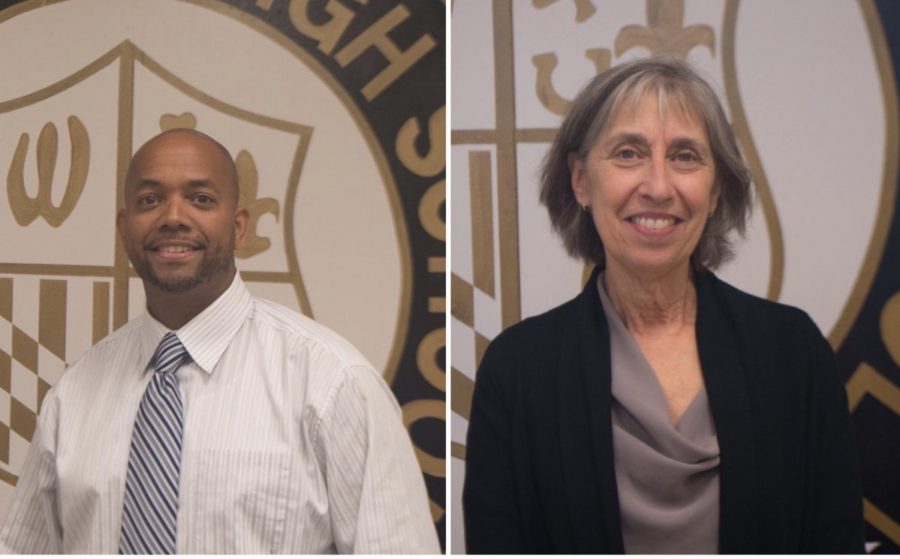 Assistant principal Phillip Yarborough and Michelle Lipson joined Rainer Kulenkampff and Kristen Cody this year. Both Began their education careers 20 years ago. Lipton taught math at Rosa Parks High School and Yarborough taught English at a North Carolina high school. Photos by Katherine Luo.