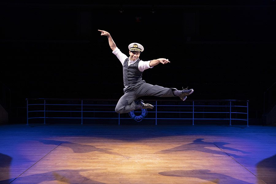 Corbin Bleu (Billy Crocker) in Anything Goes running November 2 through December 23, 2018 at Arena Stage at the Mead Center for American Theater. Photo by Maria Baranova. Photo courtesy Arena Stage.