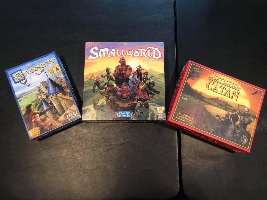 Spend your snow day playing board games with friends! Here are reviews of The Settlers of Catan, Small World and Carcassonne.
