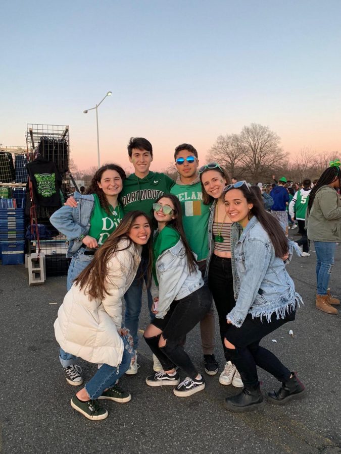 A group of Whitman students, including author Danny Donoso second in from top left, attended Shamrock Festival March 23. The annual Festival featured Irish traditions and music and celebrated St. Patrick's Day.