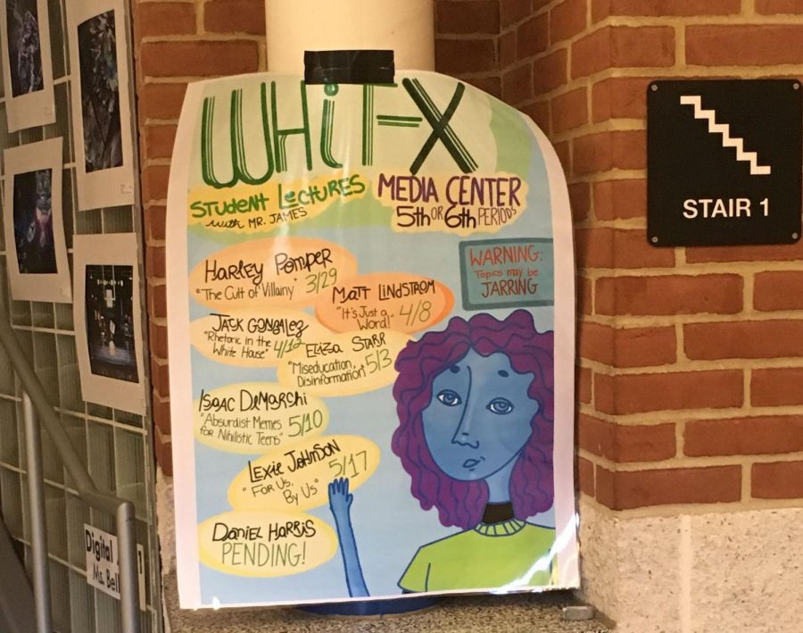 The Whit-X Lecture series gives students a platform to share their opinions. Students research and create a 45 minute presentation on a topic of their choice.