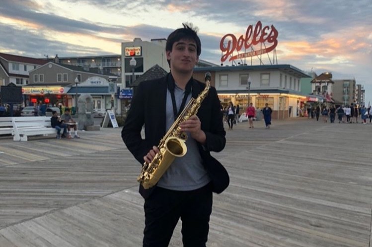 Sophomore Jordan Bell has played the saxophone since he was 9 years old. Now, in addition to playing in  Whitmans Jazz and Symphonic bands, Jordan plays the in the Paul Carr Jazz Academy of Music Orchestra and the Blues Alley Youth Orchestra outside of school. Photo courtesy Jordan Bell.