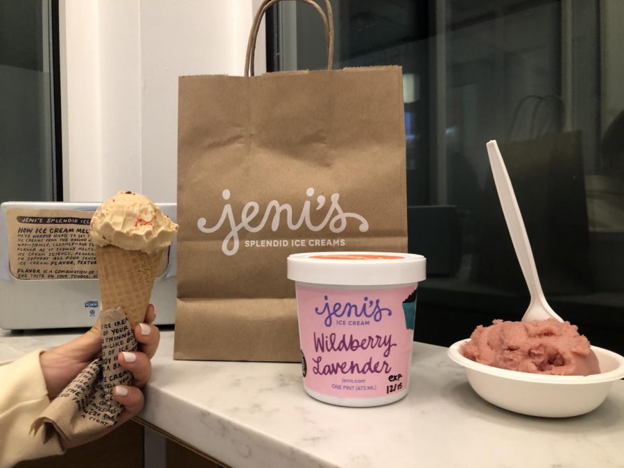 Wildberry Lavender is a very popular flavor  at Jeni's; it's made with blueberries, citrus and lavender.