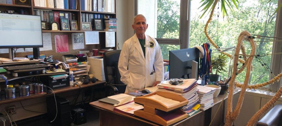 Dr. Anthony Fauci in his office at the National Institutes of Health.