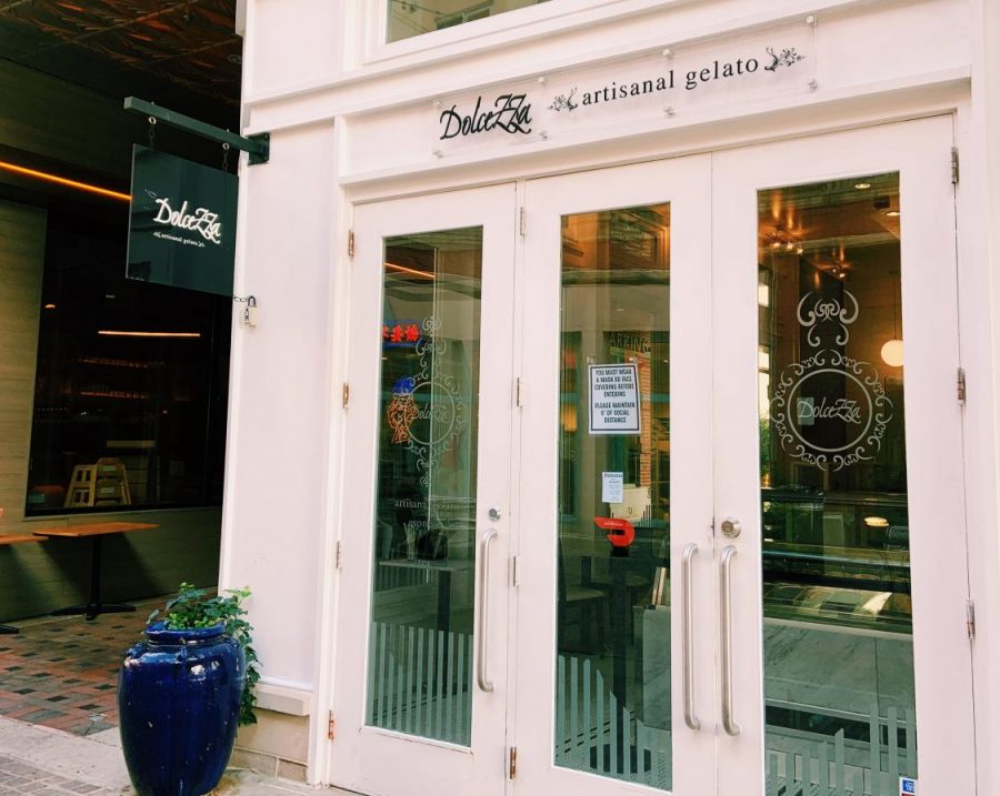 A view of Dolcezzas Bethesda Row location, which offers tasty gelato.