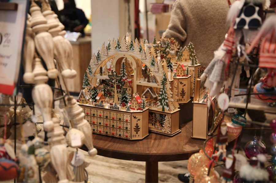 Pottery Barn in Bethesda has put out decorations like Advent calendars to celebrate the holiday season.