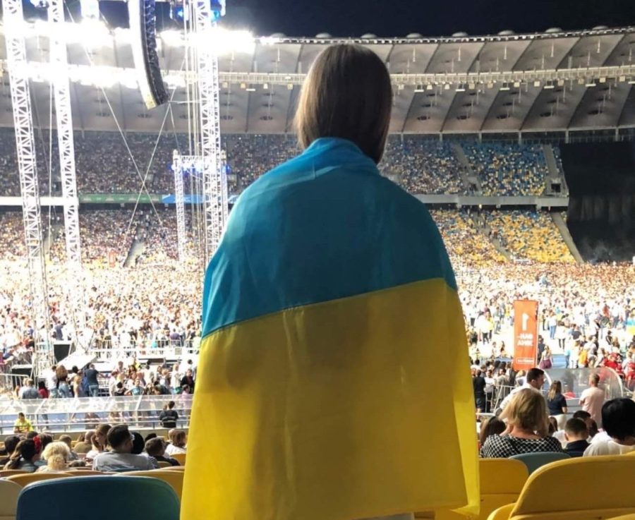 Junior Sonya Rashkovan attends a concert in Ukraine for the countrys Independence Day in 2018.