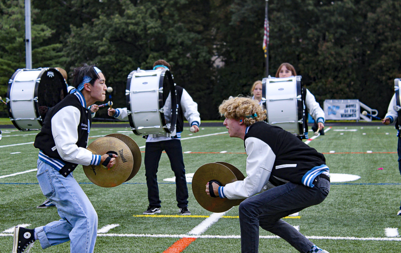 For years, Whitman’s drumline — a tight-knit group of 12 student musicians — has generated enthusiasm at football games, basketball games and even the spring talent show.