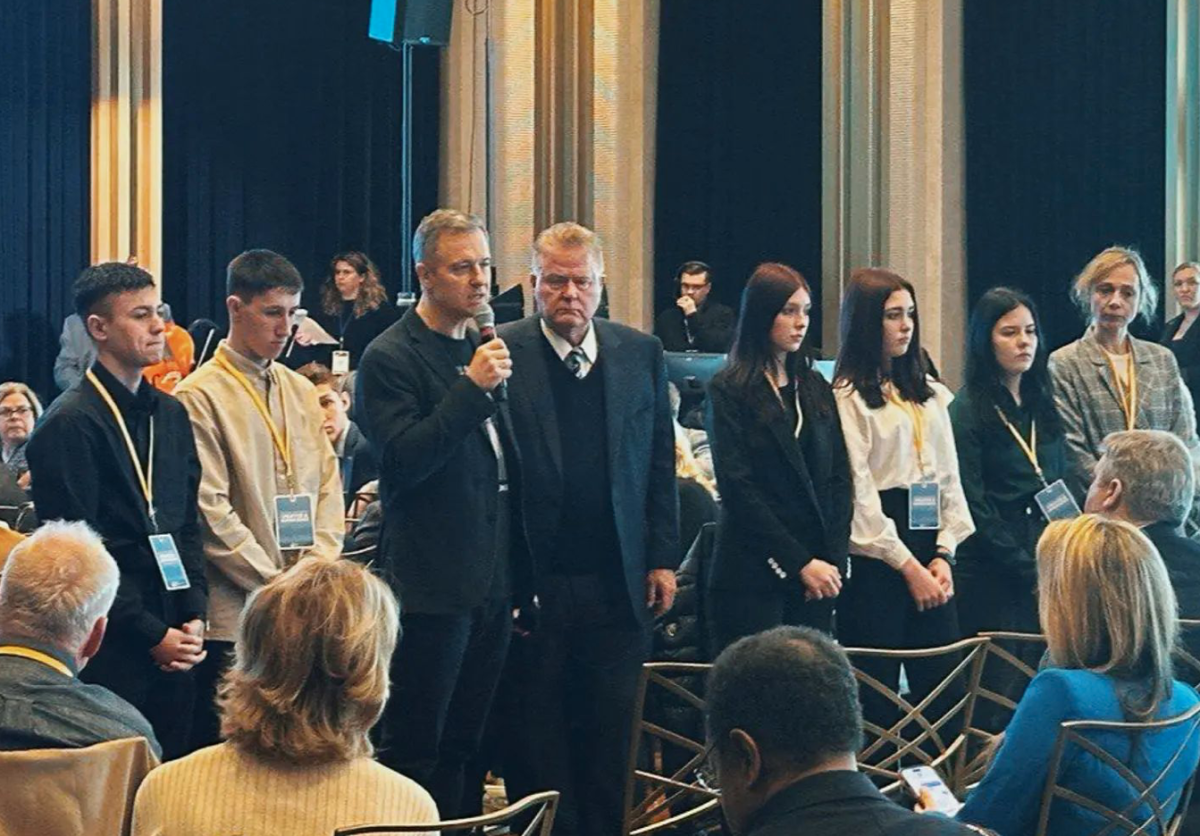 The Save Ukraine team and the five teenagers they rescued from Russia speak at the National Gathering for Prayer and Repentance in Washington, D.C..