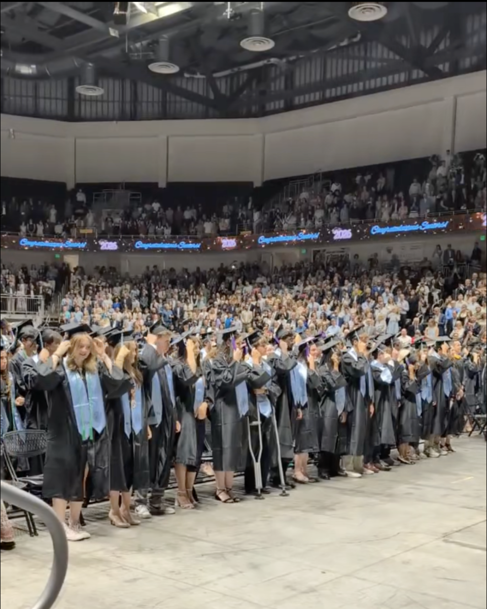 The ceremony featured remarks from seniors Zayn Gruyters, Avery Washington and Rishith Alimchandani, along with retiring Pyle Middle School principal Christopher Nardi. 